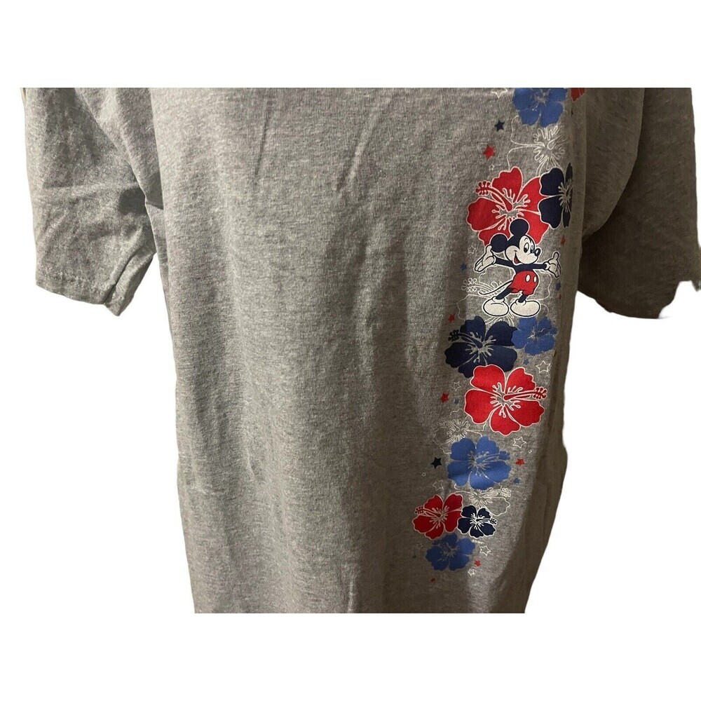 Vintage Disney Company Cast Exclusive Mickey Mouse Hibiscus Flower Shirt Size L - Picture 13 of 16